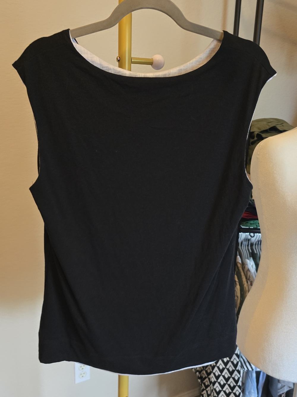 Classic Reversible Black White Women’s Tank Top